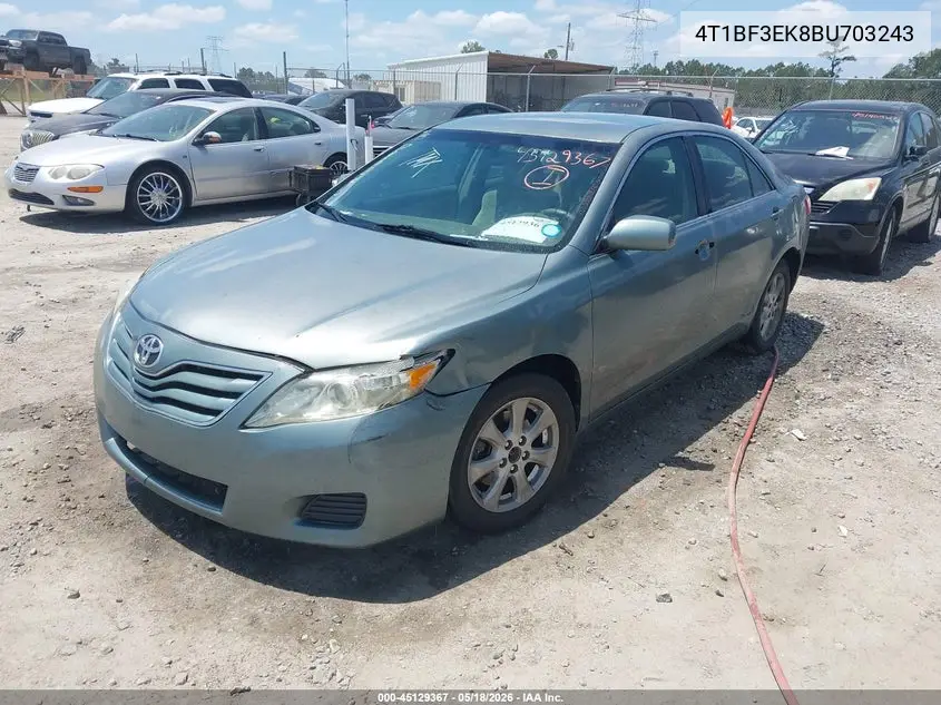 4T1BF3EK8BU703243 2011 Toyota Camry Le