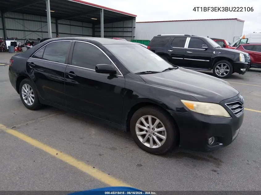4T1BF3EK3BU222106 2011 Toyota Camry Xle