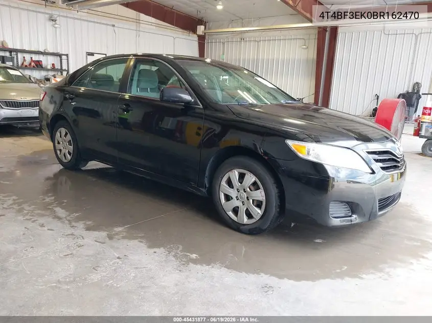 2011 Toyota Camry Le VIN: 4T4BF3EK0BR162470 Lot: 45431877