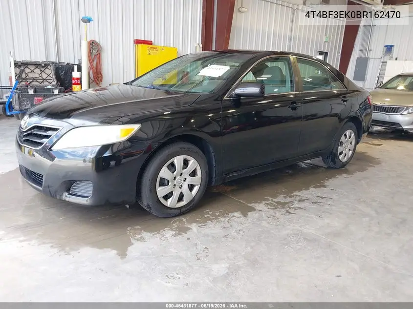 2011 Toyota Camry Le VIN: 4T4BF3EK0BR162470 Lot: 45431877