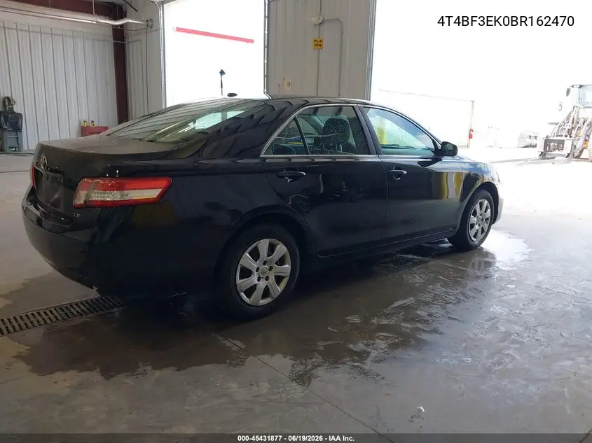 2011 Toyota Camry Le VIN: 4T4BF3EK0BR162470 Lot: 45431877