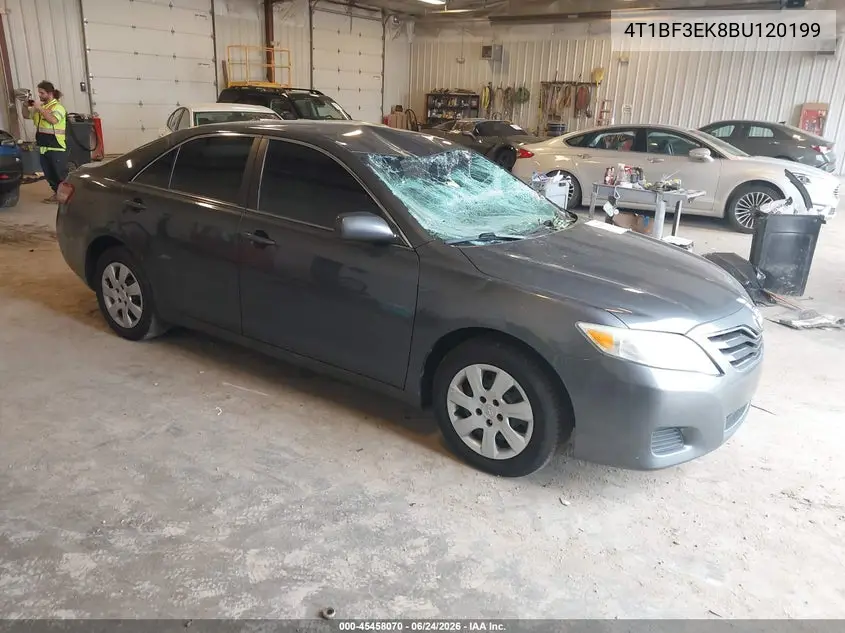 4T1BF3EK8BU120199 2011 Toyota Camry Le
