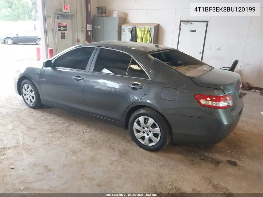 4T1BF3EK8BU120199 2011 Toyota Camry Le