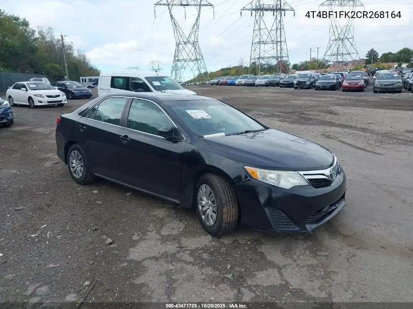 4T4BF1FK2CR268164 2012 Toyota Camry Le