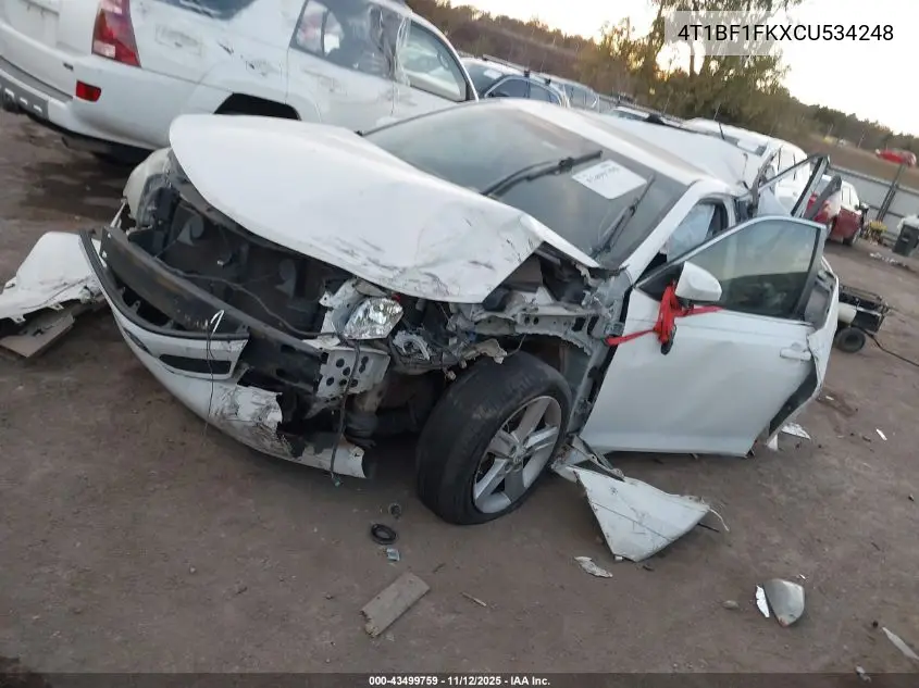 4T1BF1FKXCU534248 2012 Toyota Camry Se
