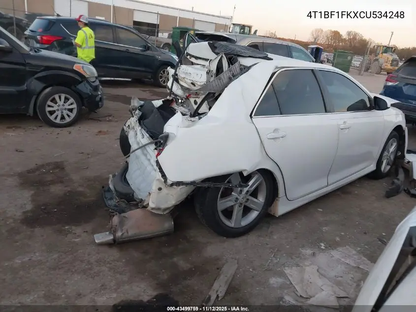 4T1BF1FKXCU534248 2012 Toyota Camry Se