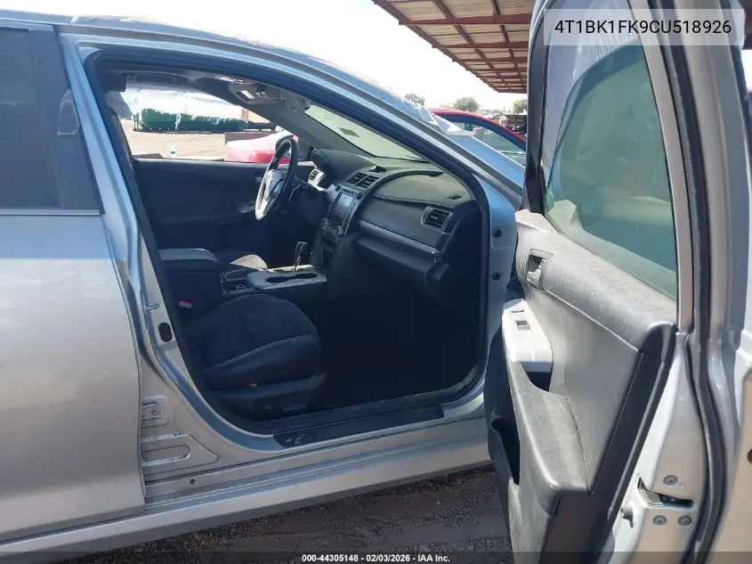4T1BK1FK9CU518926 2012 Toyota Camry Se V6