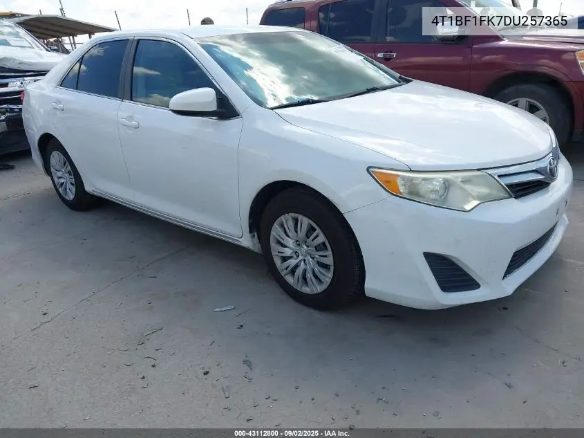4T1BF1FK7DU257365 2013 Toyota Camry Le