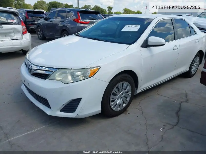4T1BF1FK7DU257365 2013 Toyota Camry Le