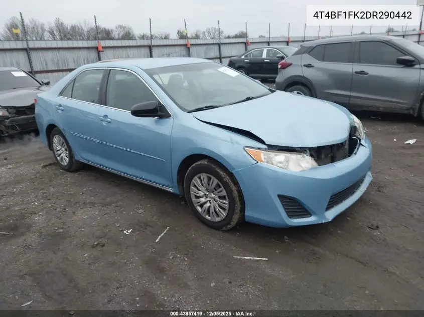 4T4BF1FK2DR290442 2013 Toyota Camry Le