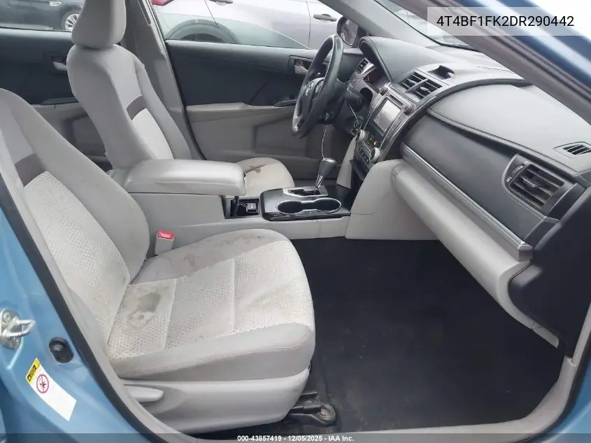 4T4BF1FK2DR290442 2013 Toyota Camry Le