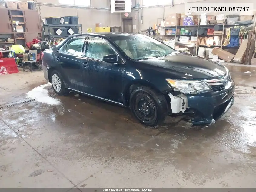 4T1BD1FK6DU087747 2013 Toyota Camry Hybrid Le