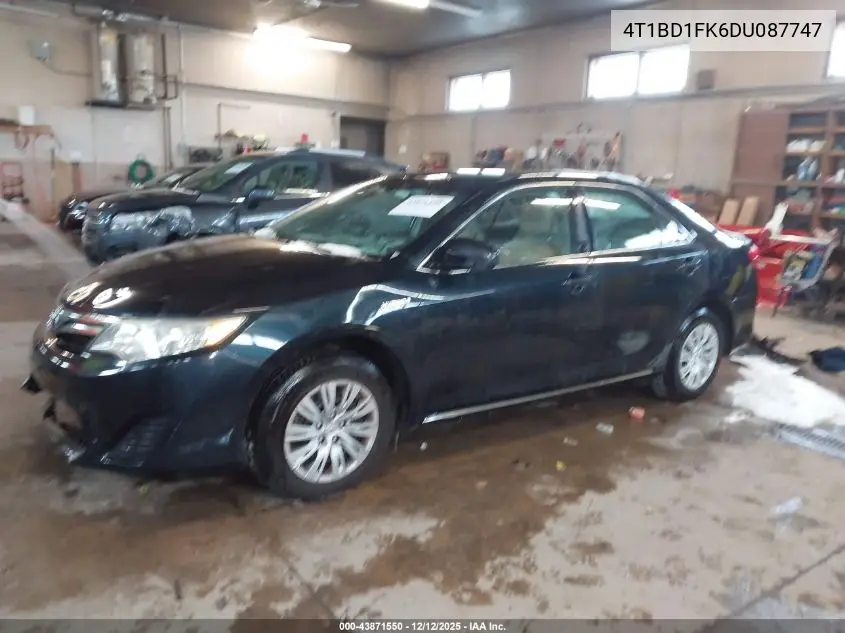 4T1BD1FK6DU087747 2013 Toyota Camry Hybrid Le
