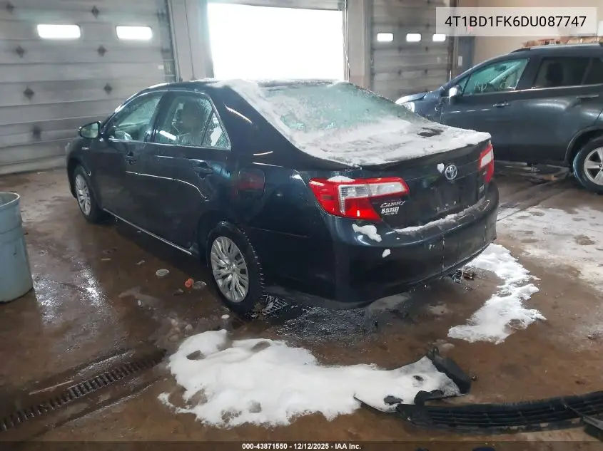 4T1BD1FK6DU087747 2013 Toyota Camry Hybrid Le