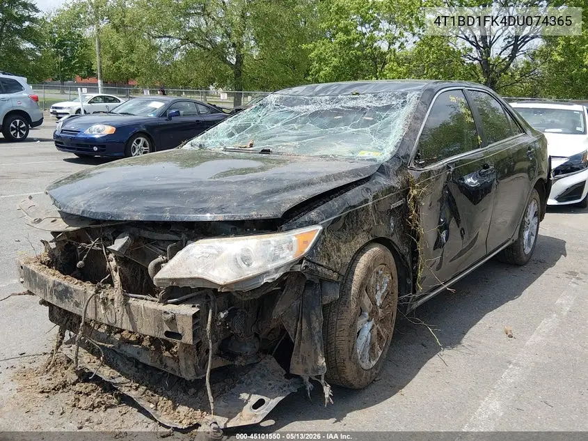4T1BD1FK4DU074365 2013 Toyota Camry Hybrid Xle