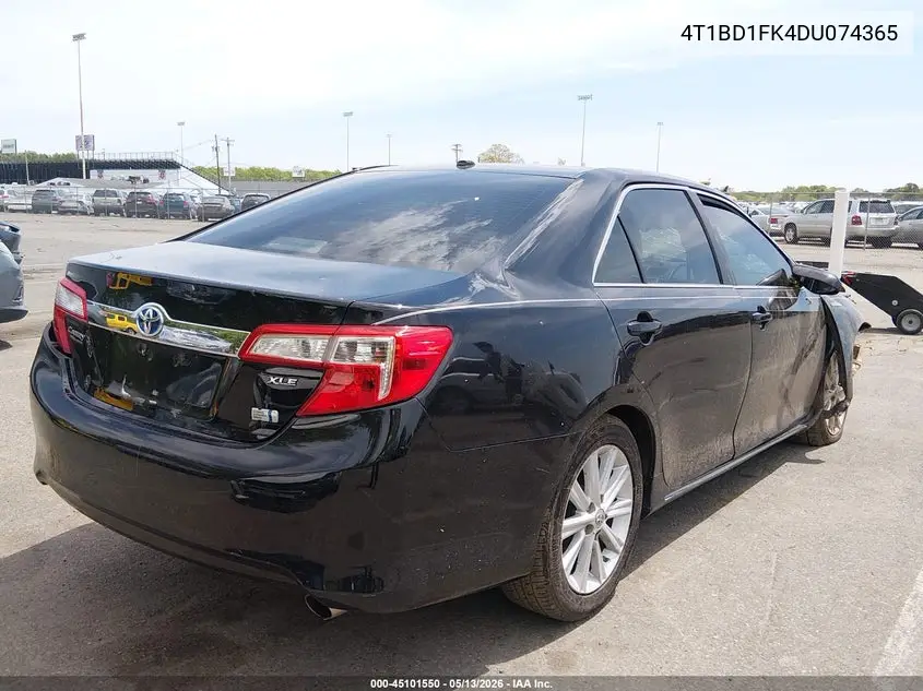 4T1BD1FK4DU074365 2013 Toyota Camry Hybrid Xle