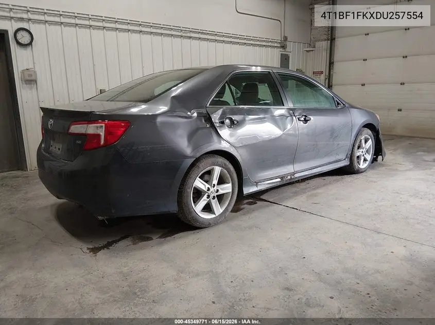 2013 Toyota Camry Se VIN: 4T1BF1FKXDU257554 Lot: 45349771
