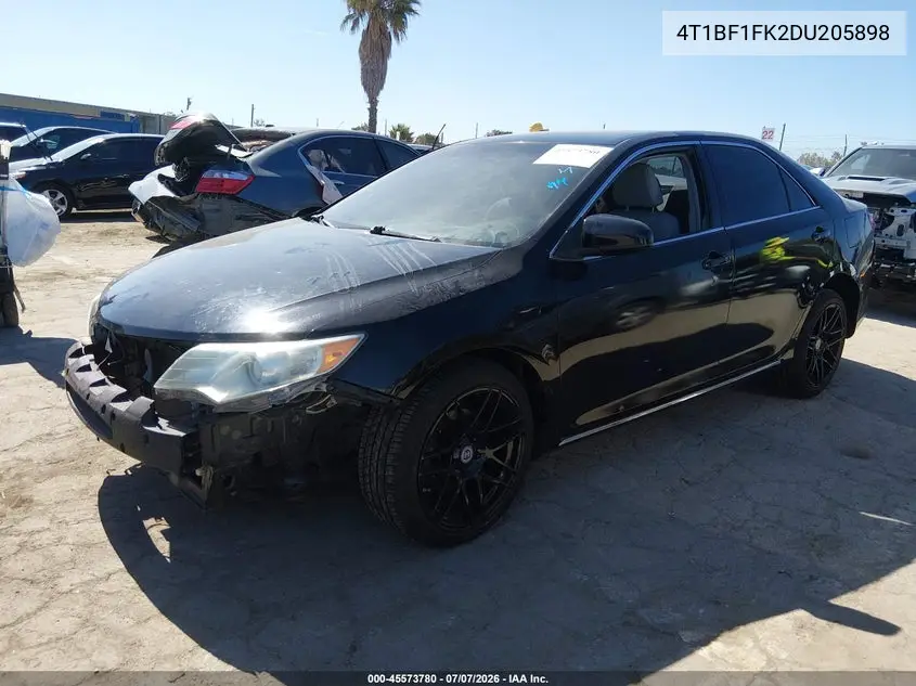 2013 Toyota Camry Le VIN: 4T1BF1FK2DU205898 Lot: 45573780