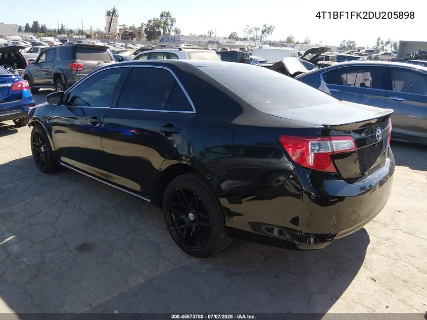 2013 Toyota Camry Le VIN: 4T1BF1FK2DU205898 Lot: 45573780