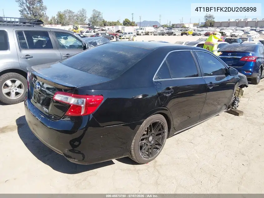 2013 Toyota Camry Le VIN: 4T1BF1FK2DU205898 Lot: 45573780