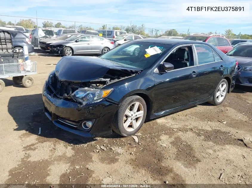 4T1BF1FK2EU375891 2014 Toyota Camry Se
