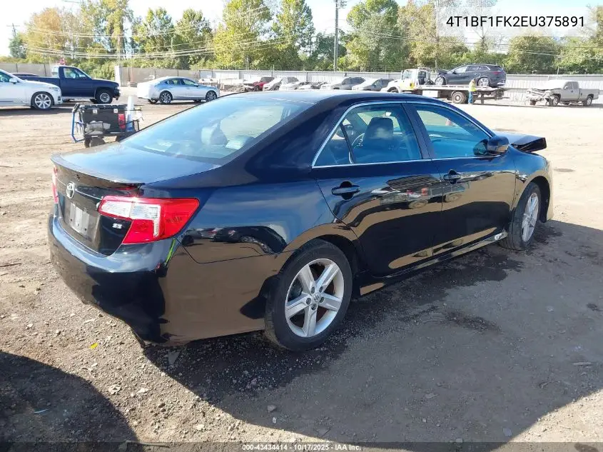4T1BF1FK2EU375891 2014 Toyota Camry Se
