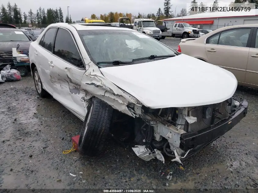 4T1BF1FK2EU456759 2014 Toyota Camry Xle