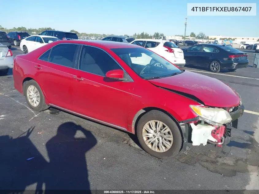 4T1BF1FKXEU867407 2014 Toyota Camry Le