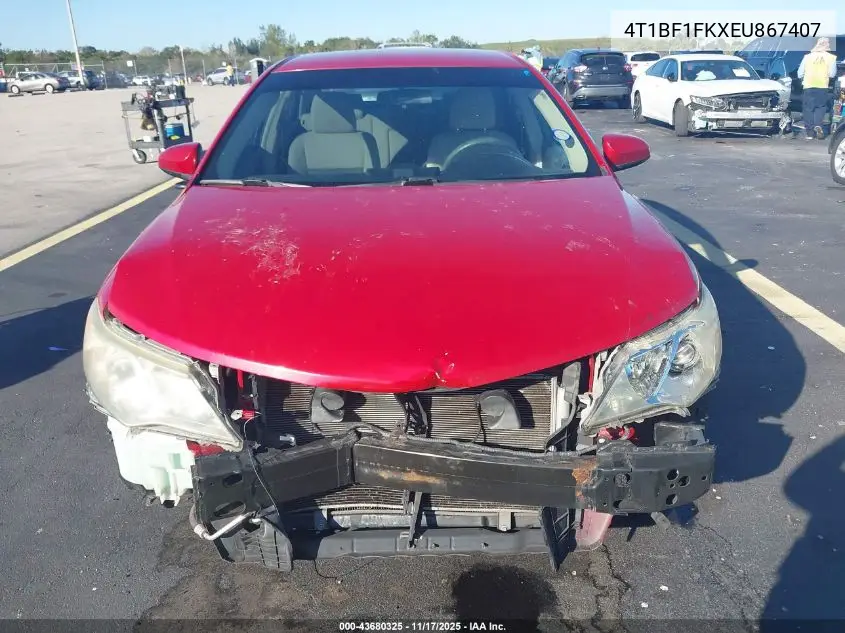 4T1BF1FKXEU867407 2014 Toyota Camry Le