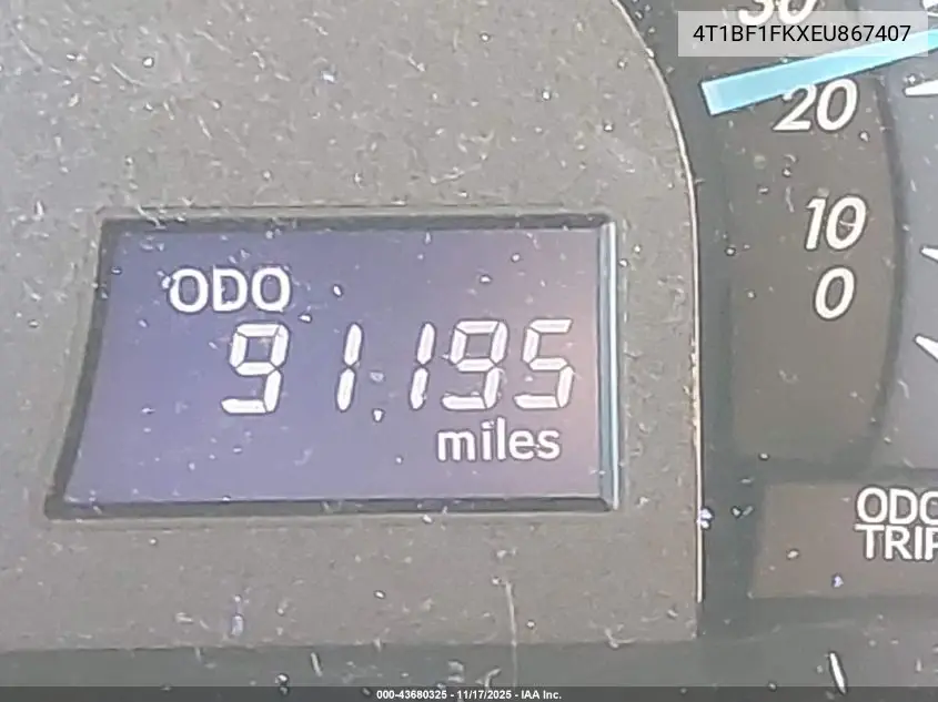 4T1BF1FKXEU867407 2014 Toyota Camry Le