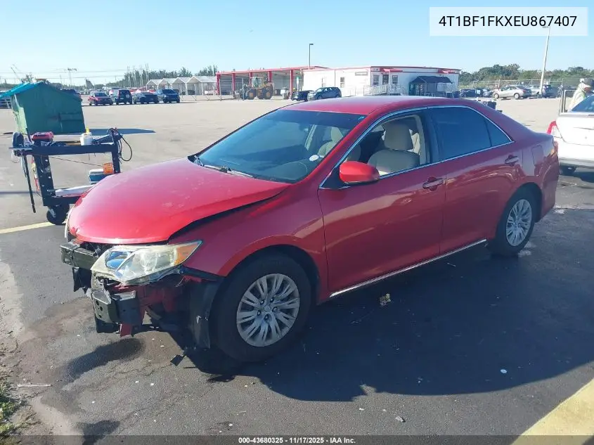 4T1BF1FKXEU867407 2014 Toyota Camry Le