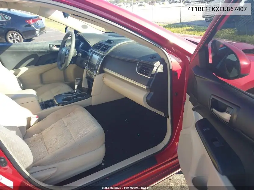 4T1BF1FKXEU867407 2014 Toyota Camry Le