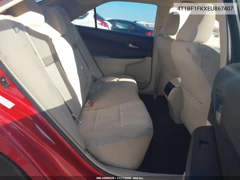 4T1BF1FKXEU867407 2014 Toyota Camry Le