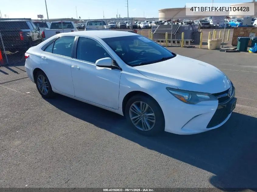 4T1BF1FK4FU104428 2015 Toyota Camry Se