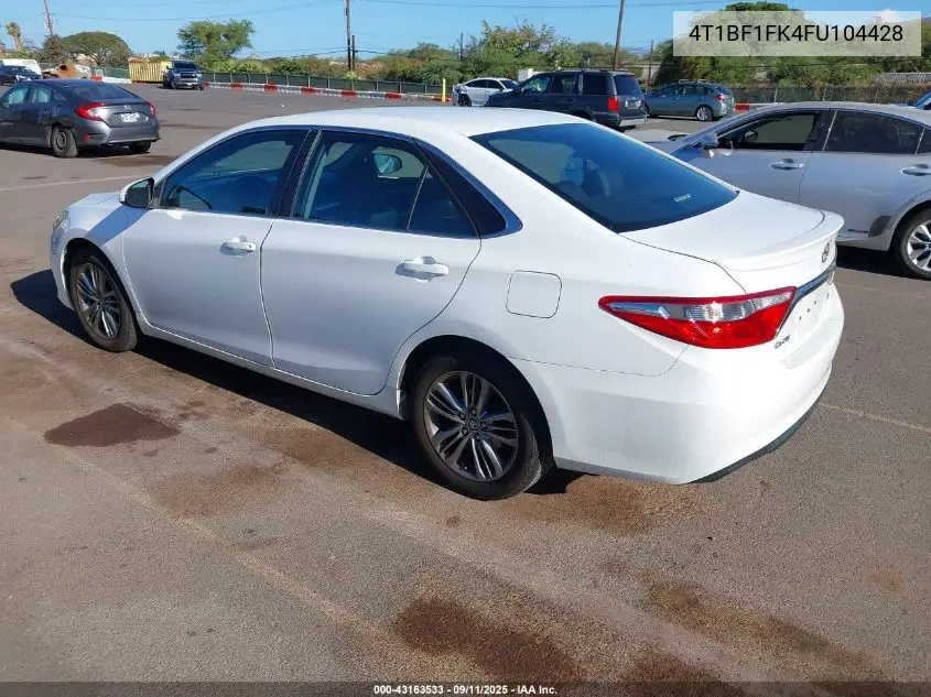 4T1BF1FK4FU104428 2015 Toyota Camry Se