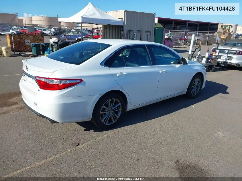 4T1BF1FK4FU104428 2015 Toyota Camry Se