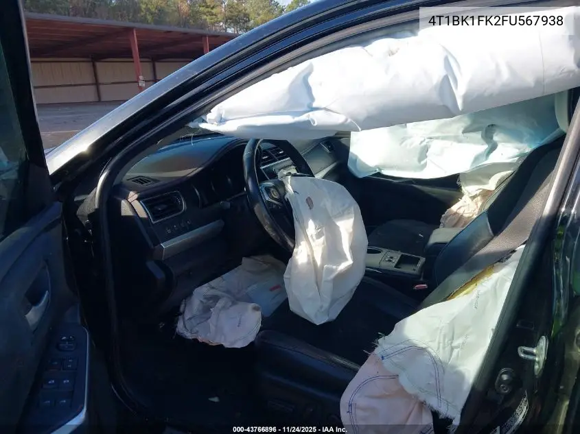 4T1BK1FK2FU567938 2015 Toyota Camry Xse V6