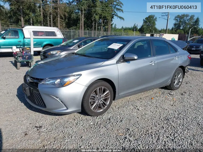 2015 Toyota Camry Se VIN: 4T1BF1FK0FU060413 Lot: 45597680