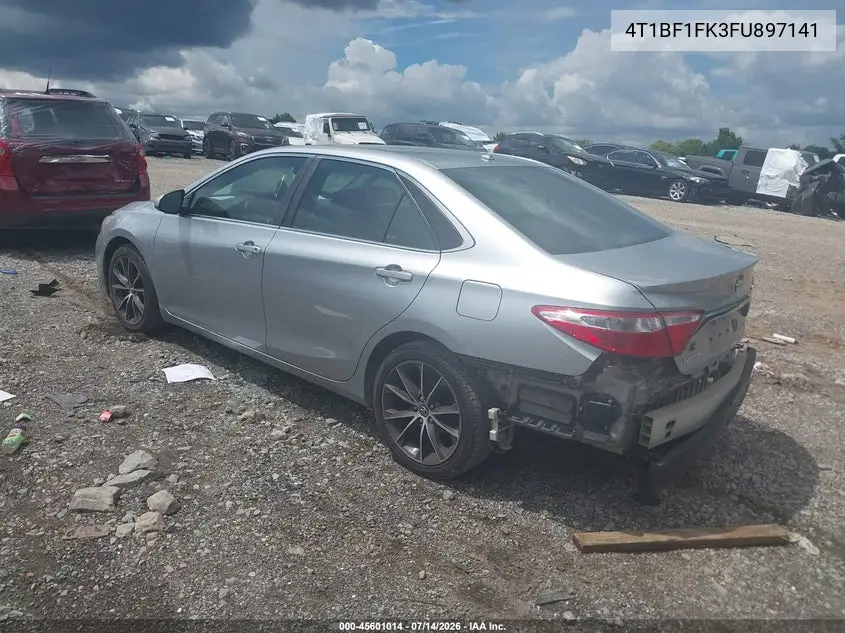 2015 Toyota Camry Xse VIN: 4T1BF1FK3FU897141 Lot: 45601014