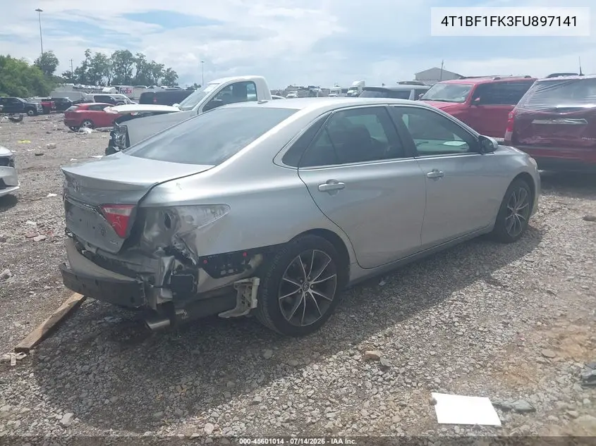 2015 Toyota Camry Xse VIN: 4T1BF1FK3FU897141 Lot: 45601014