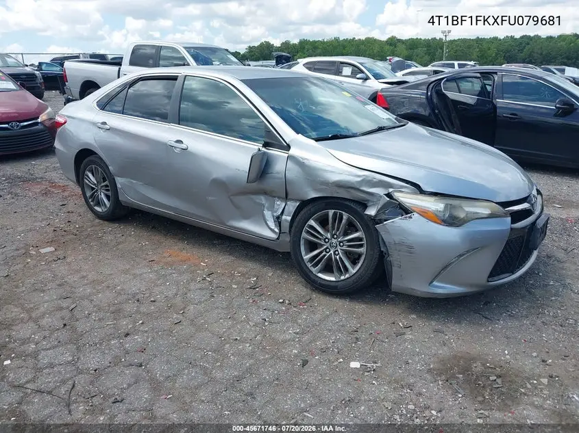 2015 Toyota Camry Se VIN: 4T1BF1FKXFU079681 Lot: 45671746