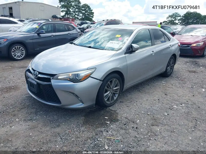 2015 Toyota Camry Se VIN: 4T1BF1FKXFU079681 Lot: 45671746