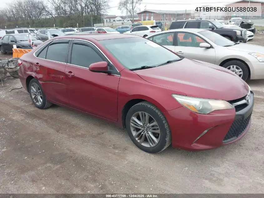 4T1BF1FK8GU588038 2016 Toyota Camry Se