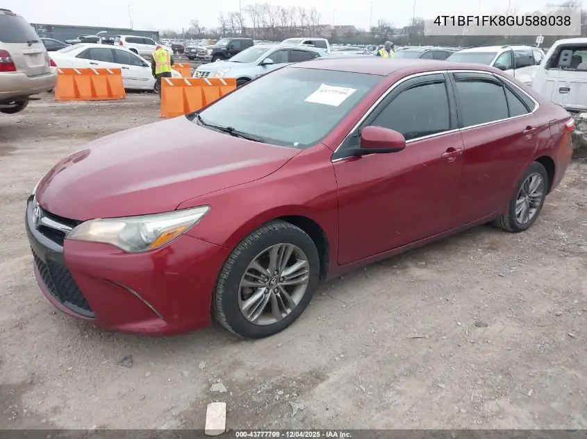 4T1BF1FK8GU588038 2016 Toyota Camry Se