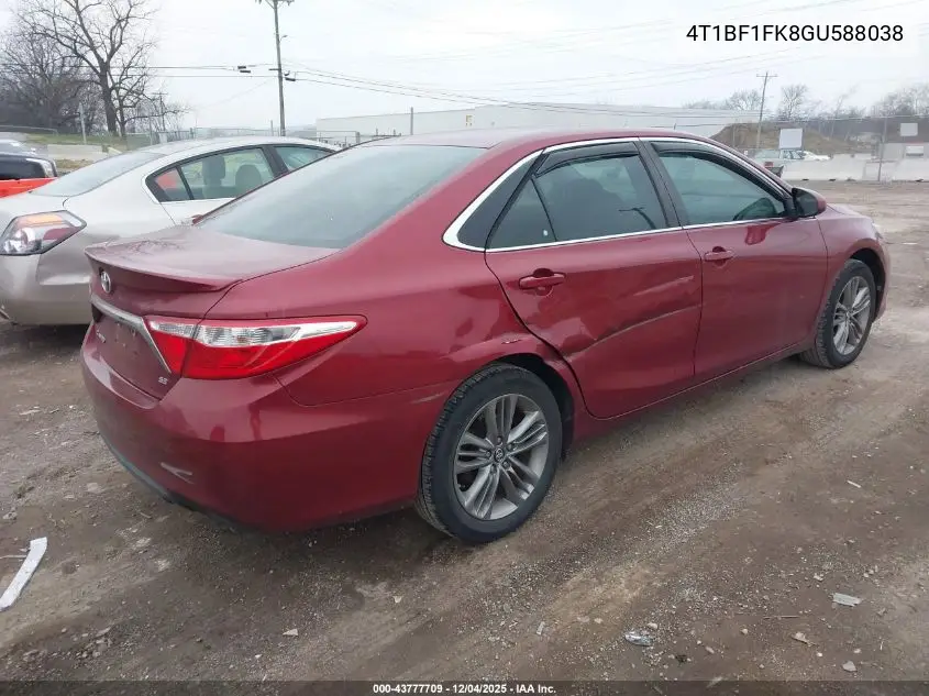 4T1BF1FK8GU588038 2016 Toyota Camry Se