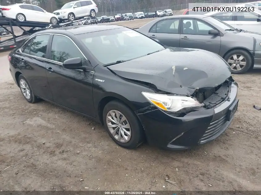 4T1BD1FKXGU192263 2016 Toyota Camry Hybrid Le