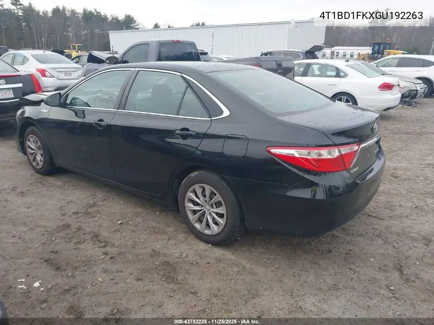 4T1BD1FKXGU192263 2016 Toyota Camry Hybrid Le