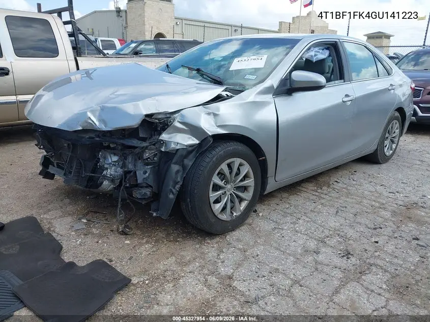 2016 Toyota Camry Le VIN: 4T1BF1FK4GU141223 Lot: 45327954