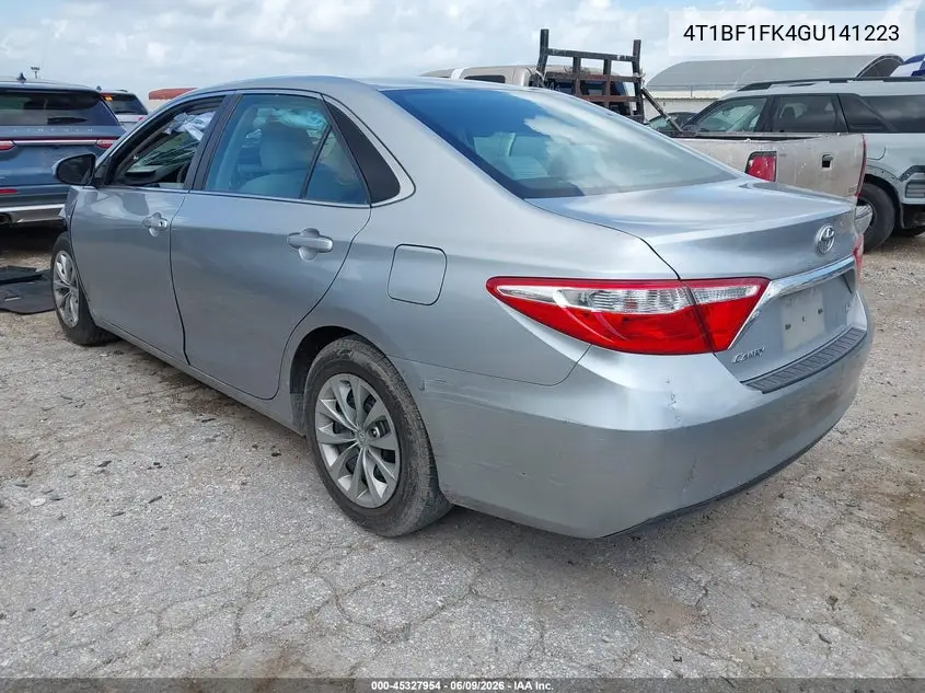 2016 Toyota Camry Le VIN: 4T1BF1FK4GU141223 Lot: 45327954