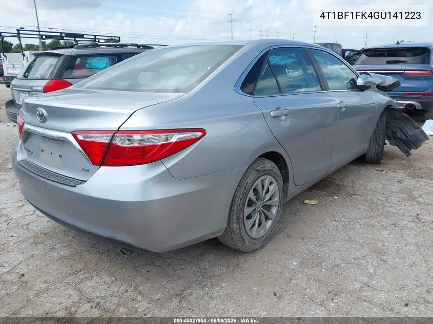 2016 Toyota Camry Le VIN: 4T1BF1FK4GU141223 Lot: 45327954